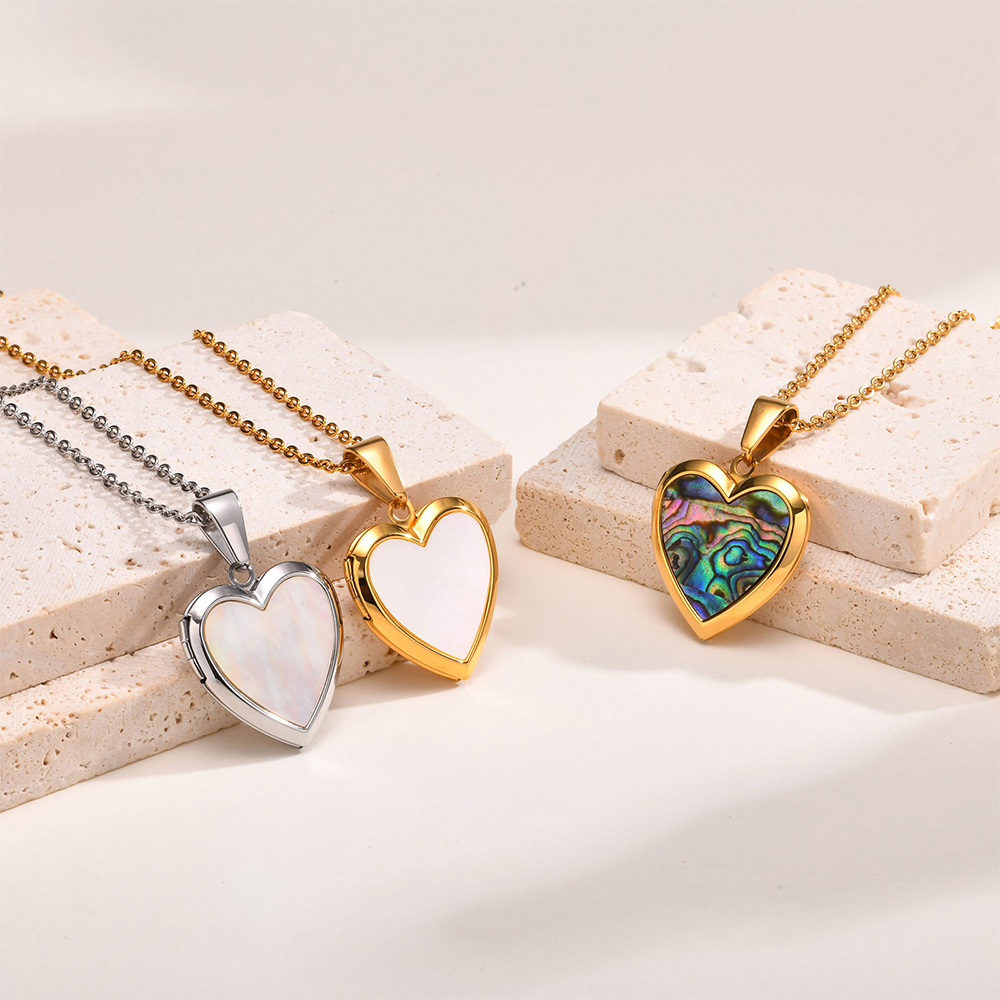 Collier Cœur Personnalisable avec Photos et Gravure pour Femmes Saint Valentin|Jessemade