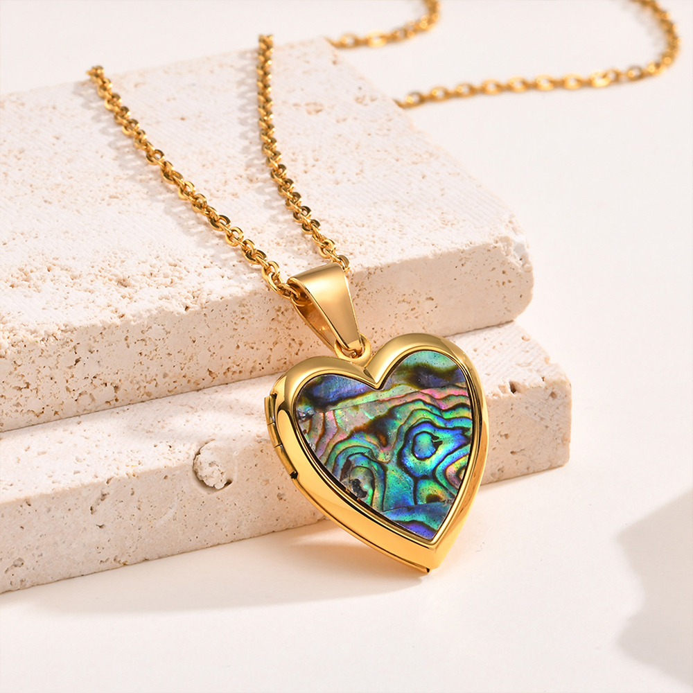 Collier Cœur Personnalisable avec Photos et Gravure pour Femmes Saint Valentin|Jessemade