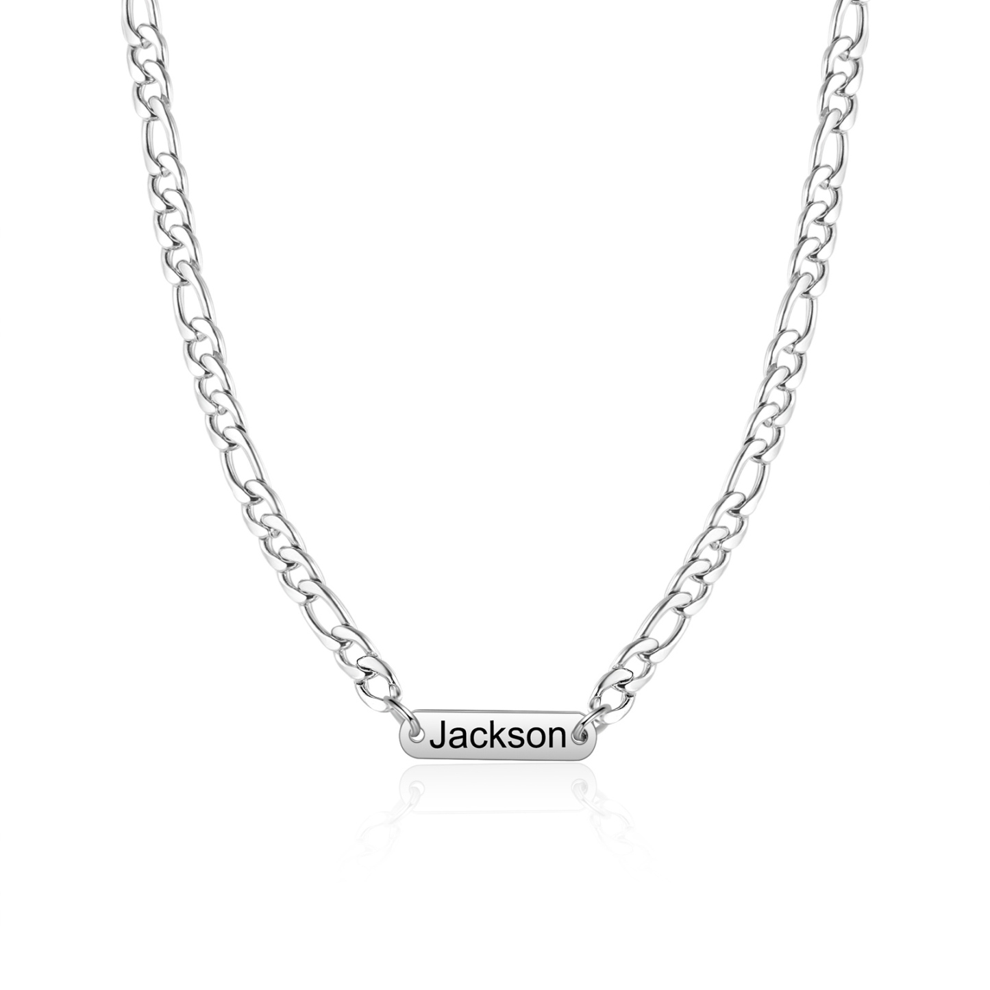 Collier Personnalisé en Acier Inoxydable avec Plaque Gravée – Cadeau Unique et Significatif | Jessemade