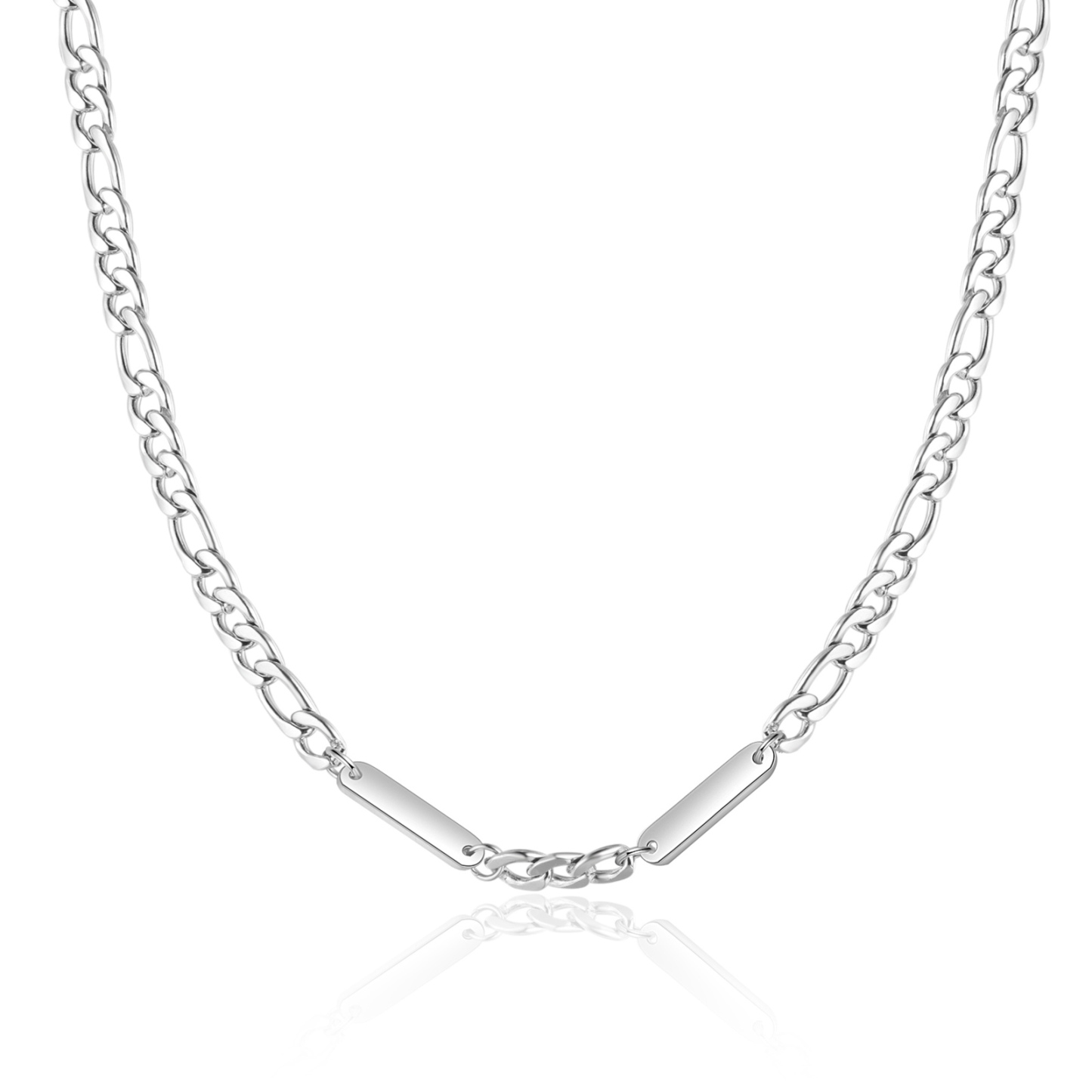 Collier en acier inoxydable Personnalisé avec 2 Prénoms Collier pour Homme | Jessemade