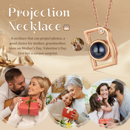 Collier Personnalisé 1 Photo Collier Personnalisé avec Projection de Pierre pour Femme | Jessemade