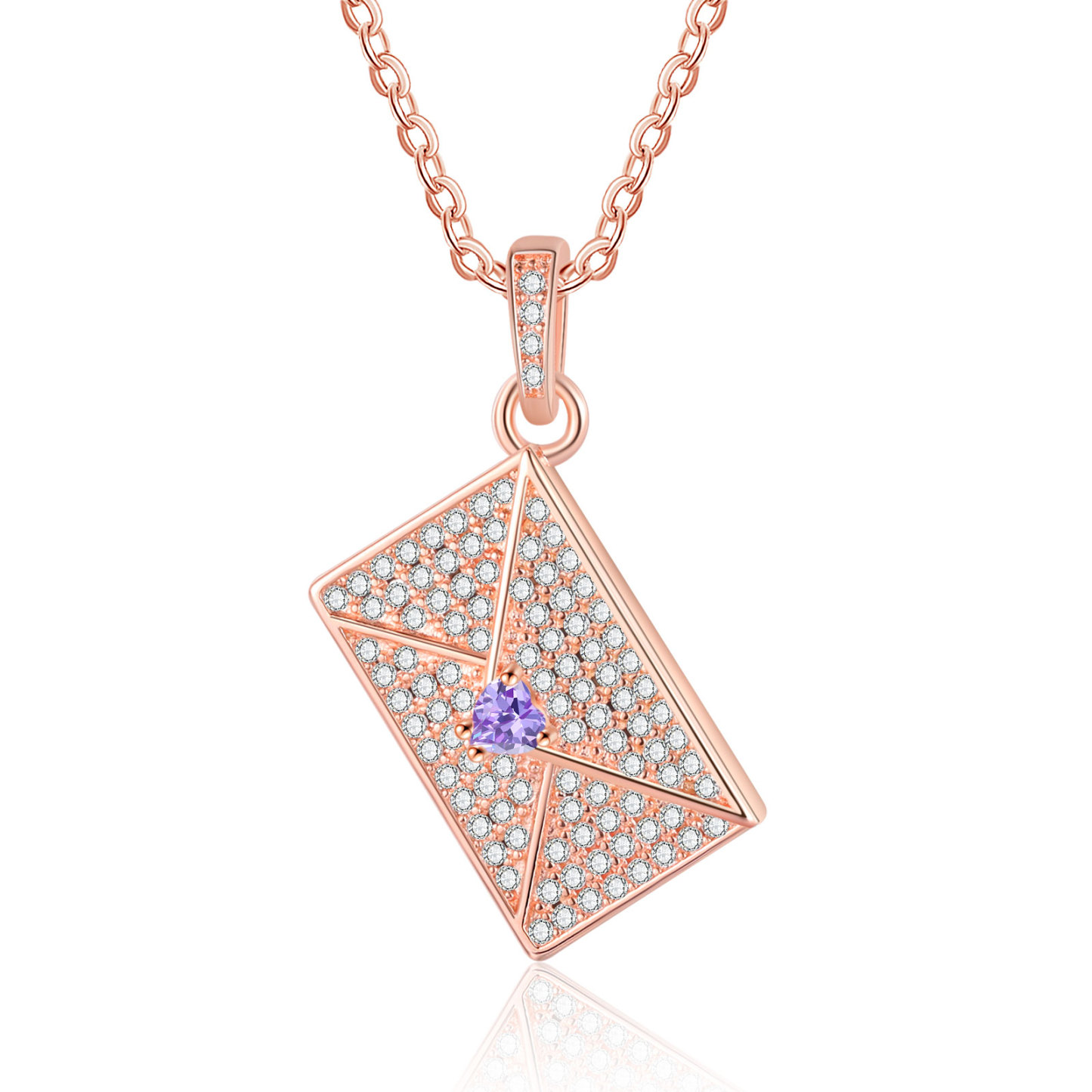 Collier Personnalisé avec Photo et Pierre de Naissance Argent/Noir/Or/Or Rose | Jessemade
