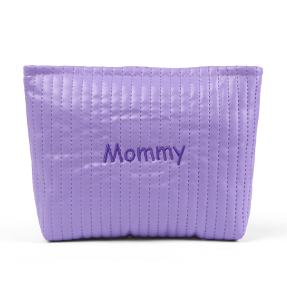 Trousse De Maquillage en cuir PU Personnalisé avec 1 Prénom Sac De Maquillage Pour Femmes | Jessemade