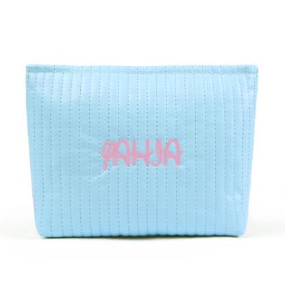 Trousse De Maquillage en cuir PU Personnalisé avec 1 Prénom Sac De Maquillage Pour Femmes | Jessemade