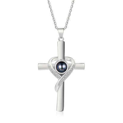 Collier Croix Personnalisé avec Photo – Cadeau Émotionnel et Intemporel | Jessemade