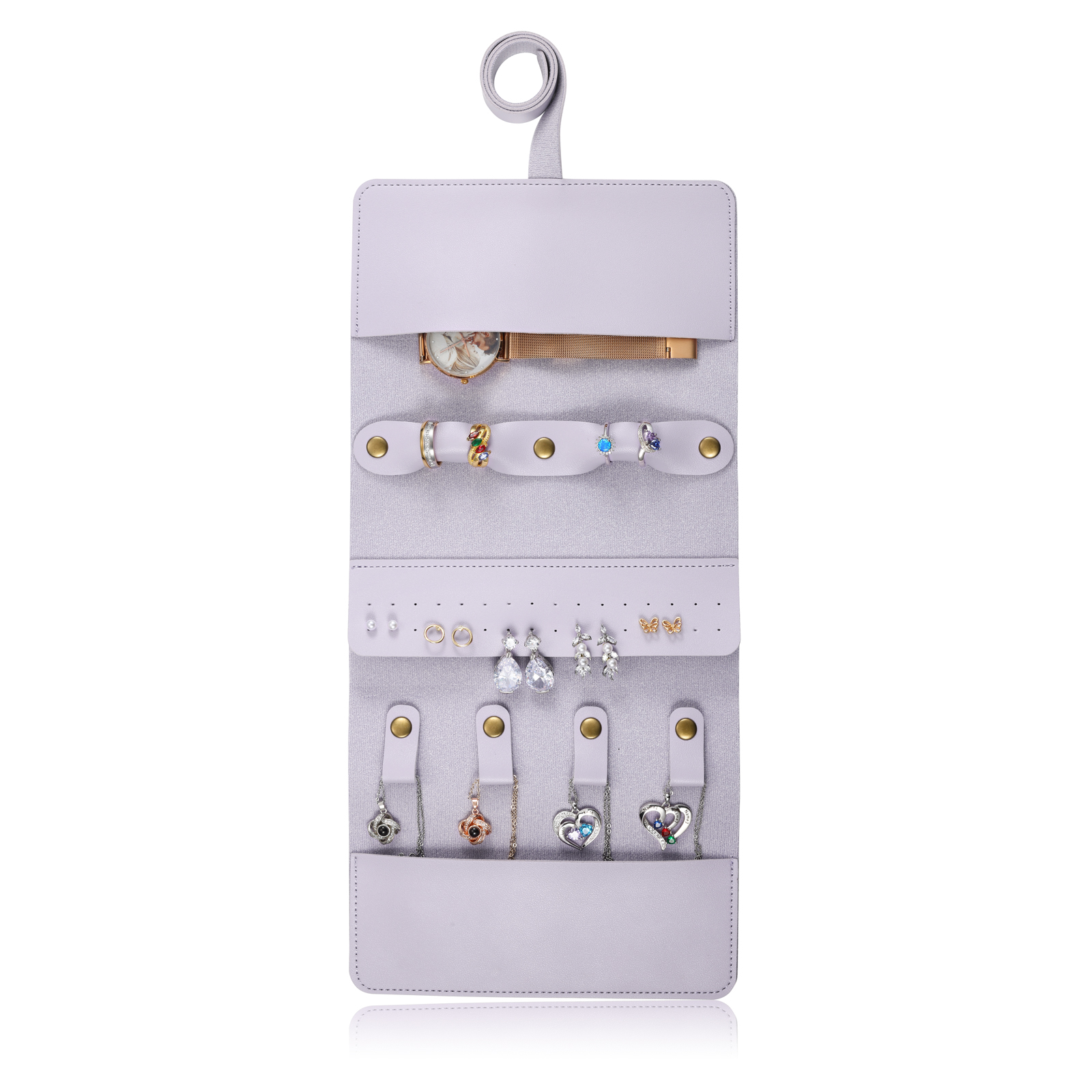 Trousse de Maquillage Personnalisé avec Fleurs de Naissance et Prénom Pochette porte-bijoux personnalisée pour Femme | Jessemade