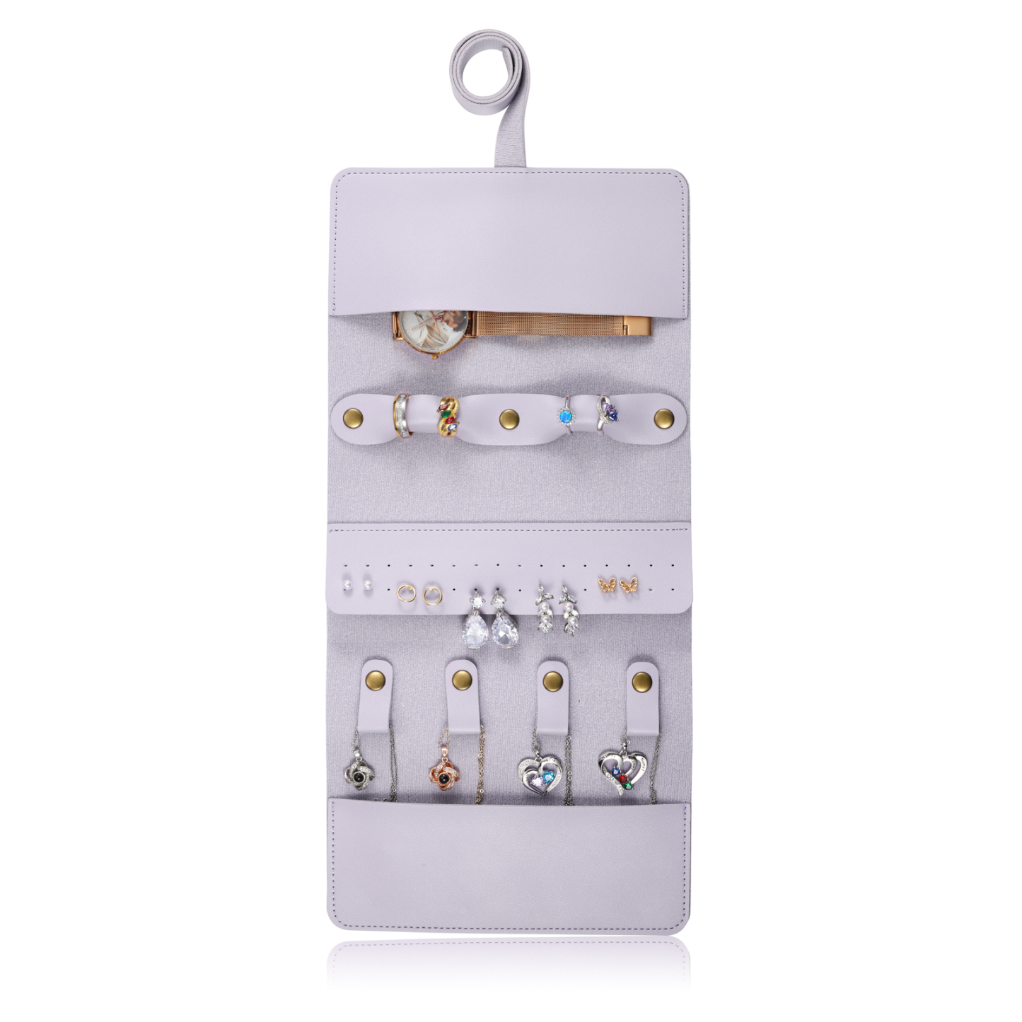 Trousse de Maquillage Personnalisé avec Fleurs de Naissance et Prénom Pochette porte-bijoux personnalisée pour Femme | Jessemade