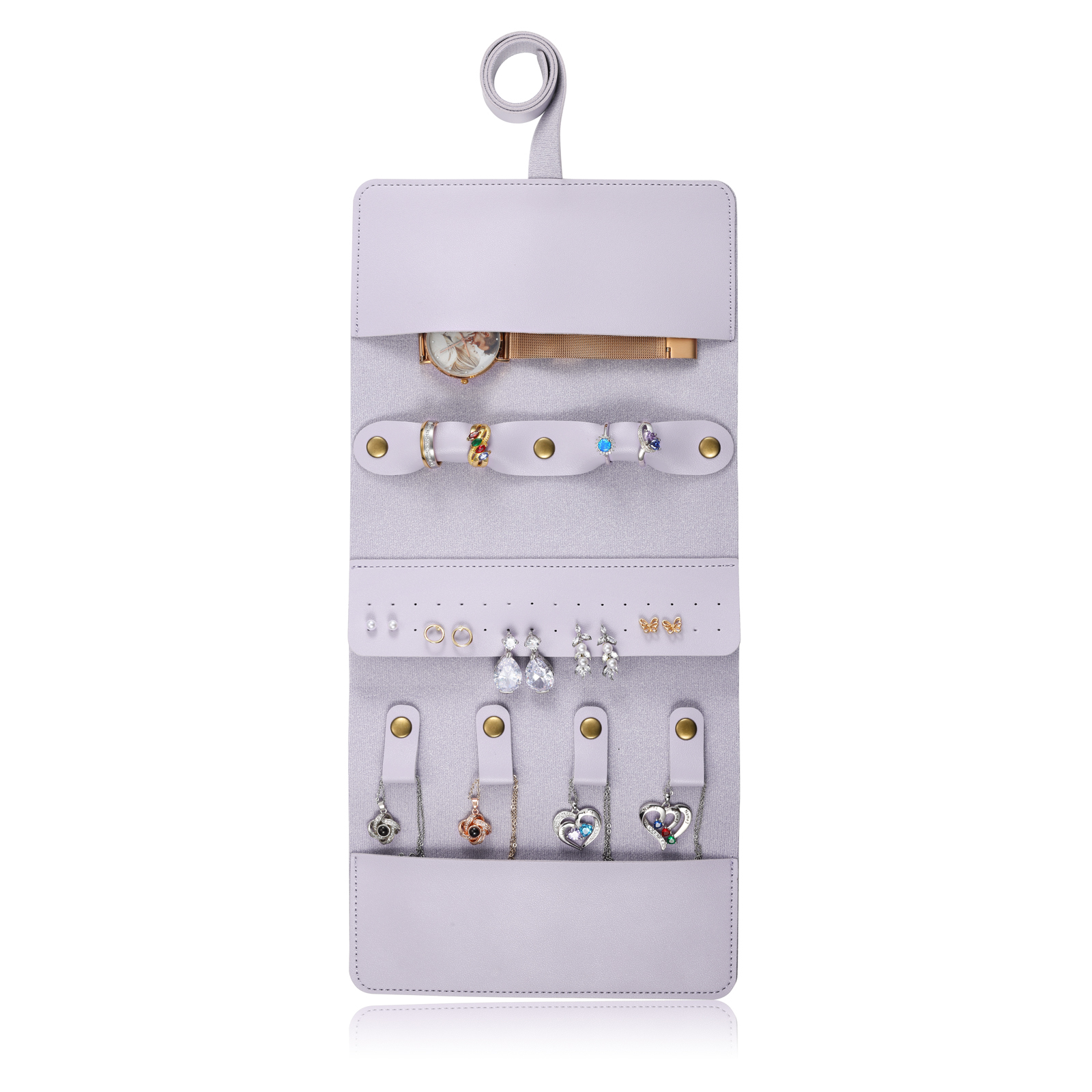 Trousse de Maquillage Personnalisé avec Fleurs de Naissance et Prénom Pochette porte-bijoux personnalisée pour Femme | Jessemade