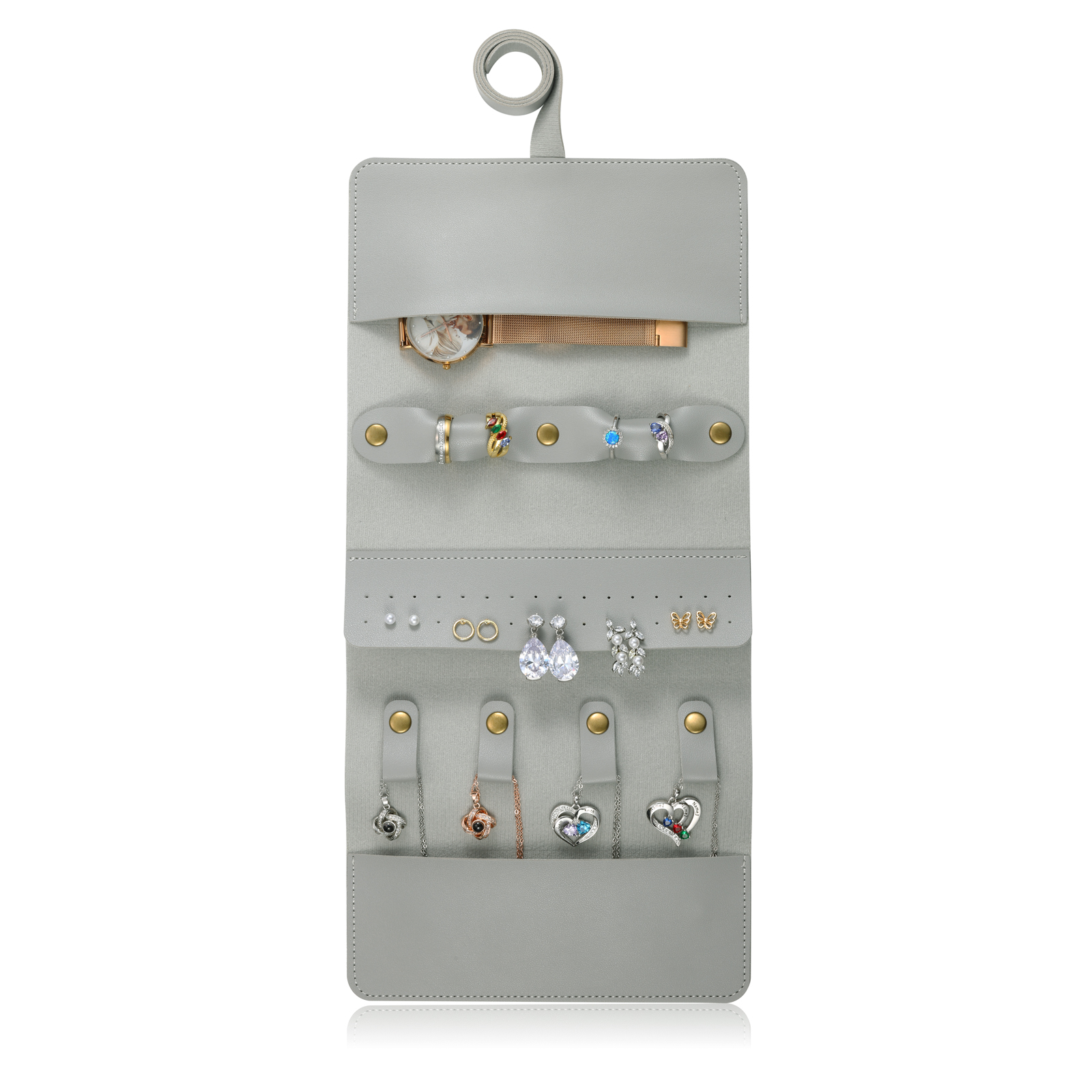 Trousse de Maquillage Personnalisé avec Fleurs de Naissance et Prénom Pochette porte-bijoux personnalisée pour Femme | Jessemade