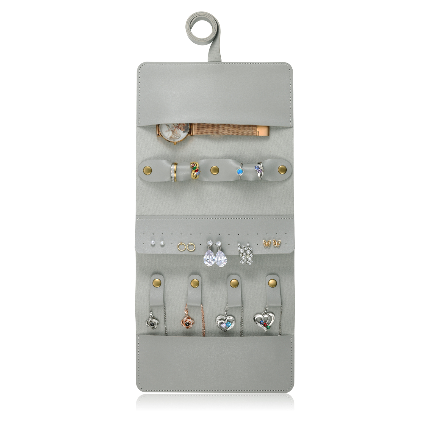 Trousse de Maquillage Personnalisé avec Fleurs de Naissance et Prénom Pochette porte-bijoux personnalisée pour Femme | Jessemade