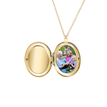 À Mamie - Collier Médaillon Cœur Photo Personnalisée avec Prénom et Fleur de Naissance Collier Femme pour Mamie  | Jessemade