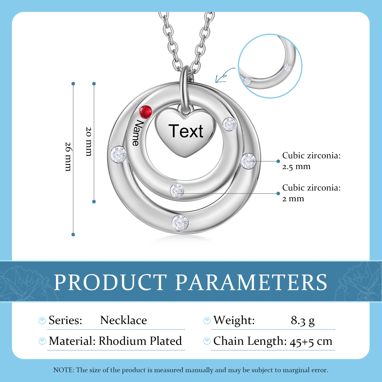À Maman - Collier Personnalisé avec 1 Prénom et 1 Pierre de Naissance Collier Personnalisable pour Femme|Jessemade