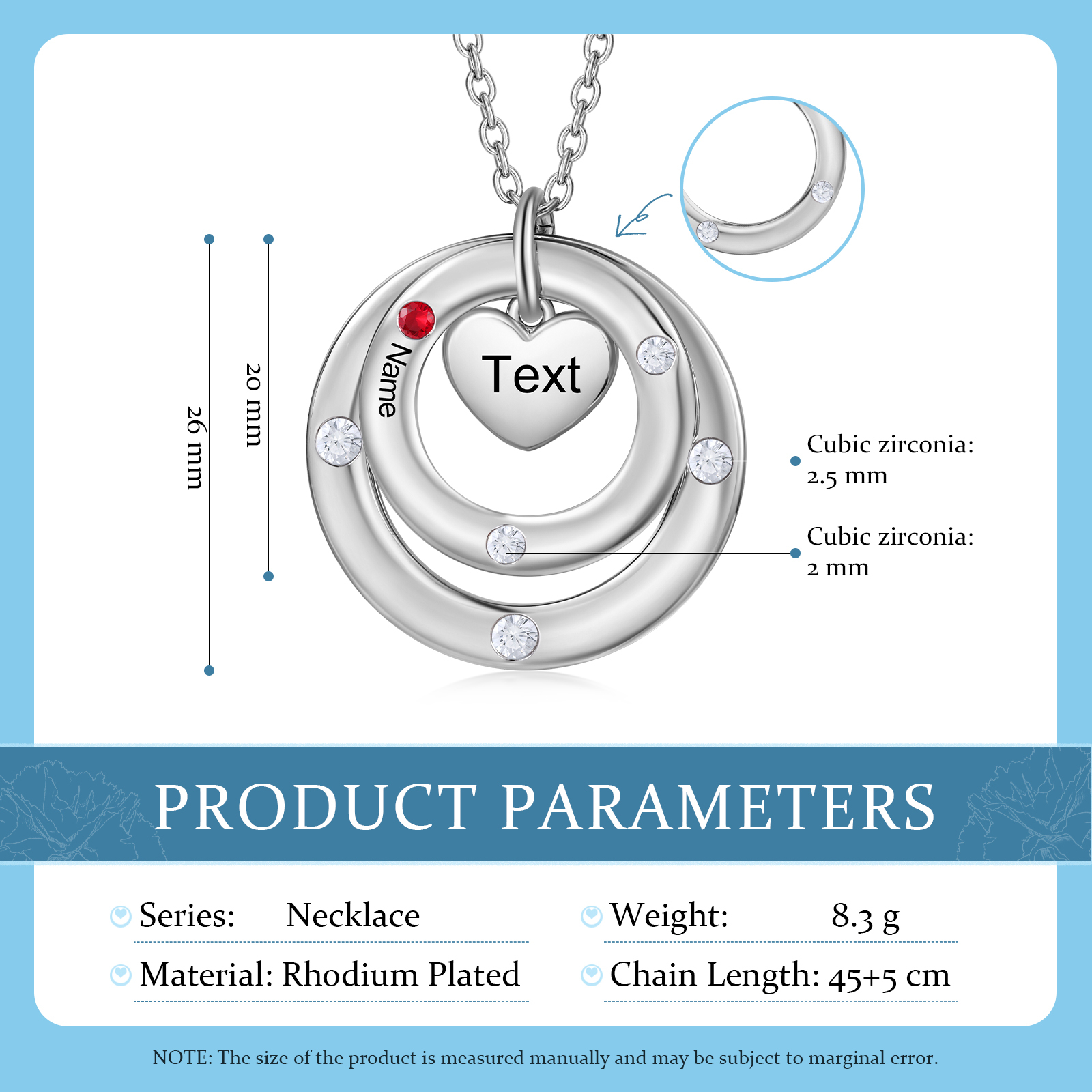 À Maman - Collier Personnalisé avec 1 Prénom et 1 Pierre de Naissance Collier Personnalisable pour Femme|Jessemade