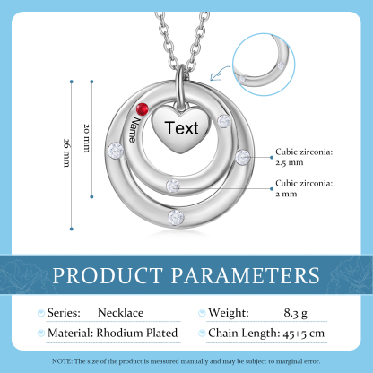 À Maman - Collier Personnalisé avec 1 Prénom et 1 Pierre de Naissance Collier Personnalisable pour Femme｜Jessemade
