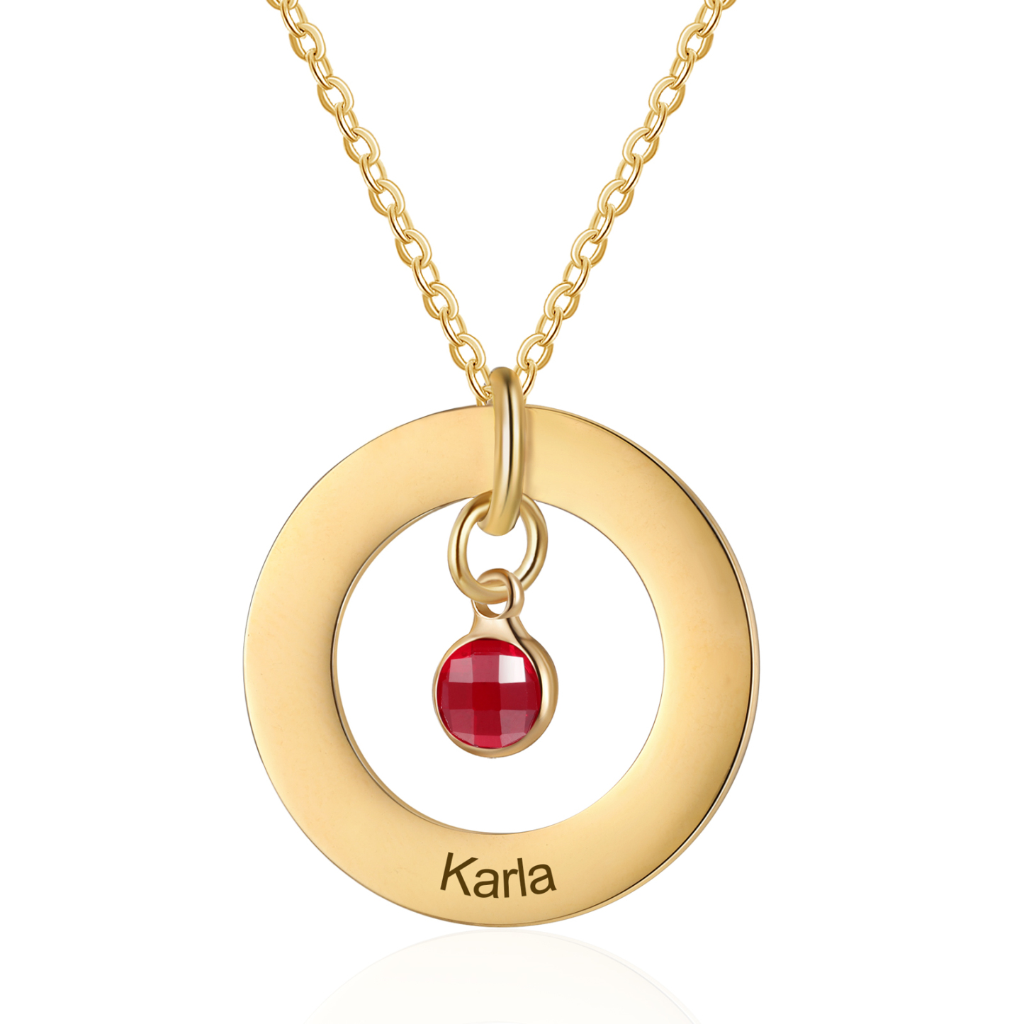Collier personnalisé prénom et pierre de naissance – Cadeau affectueux | Jessemade