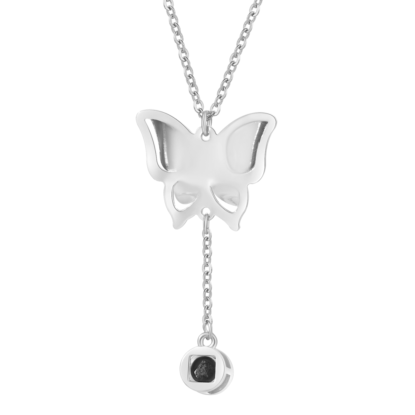 Collier Papillon Personnalisé Photo Projection Collier Personnalisé 3 couleurs pour Femme | Jessemade