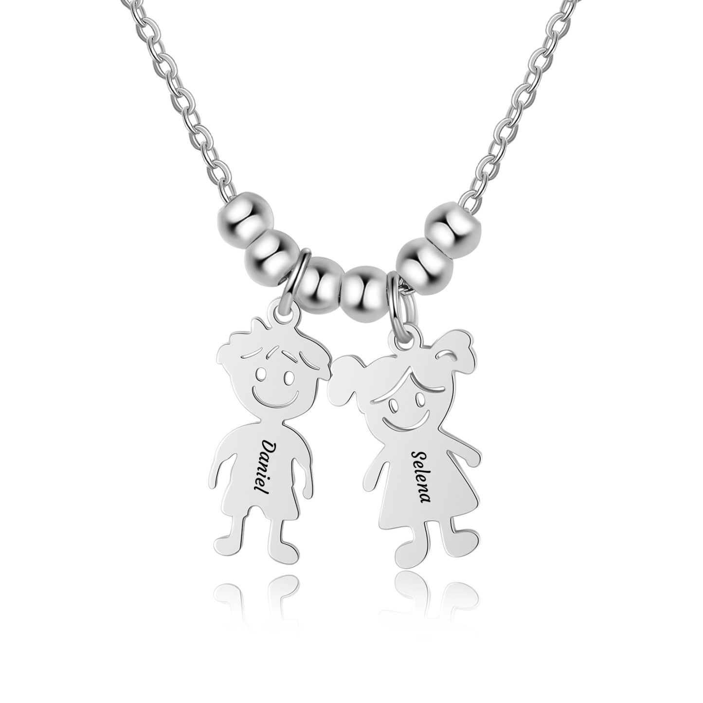 Collier Personnalisé avec Pendentif Enfant – Cadeau Unique pour Maman ou Mamie | Jessemade