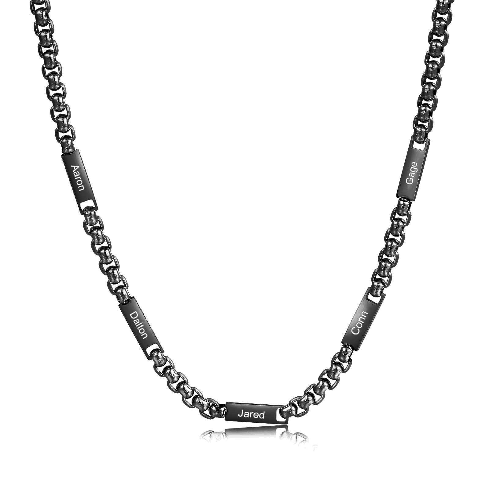 Collier 1-5 Prénoms Personnalisé Collier Chaîne Homme | Jessemade
