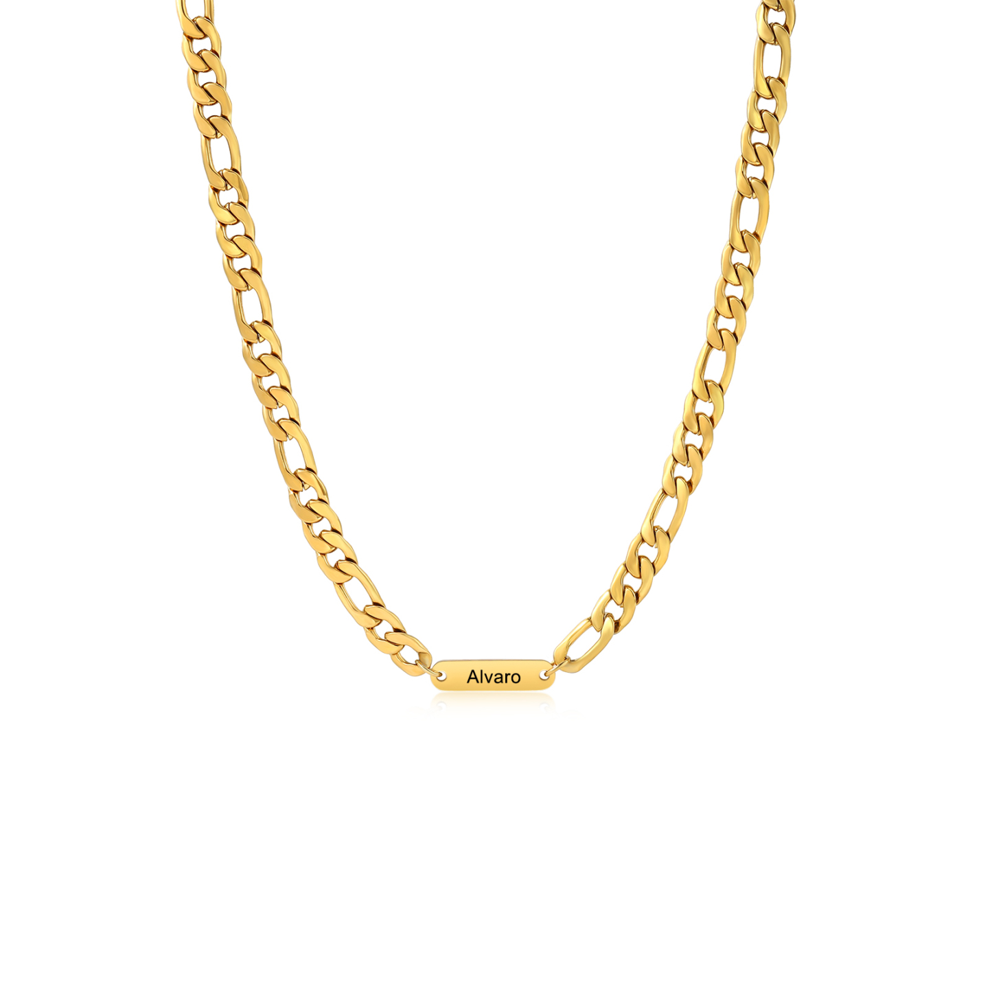 Collier en acier inoxydable Personnalisé avec 1-5 Prénoms Collier pour Homme | Jessemade