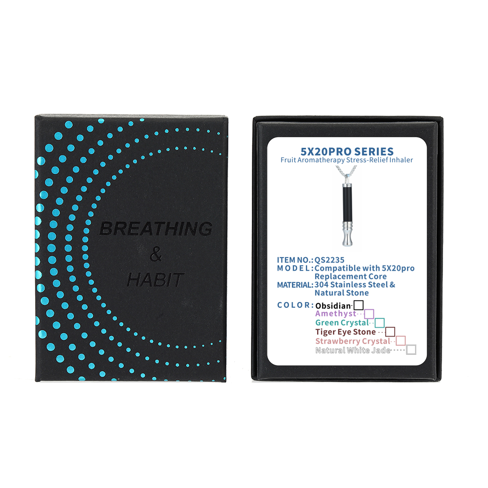 Collier de respiration anti-stress, collier de méditation, entraîneur de souffle