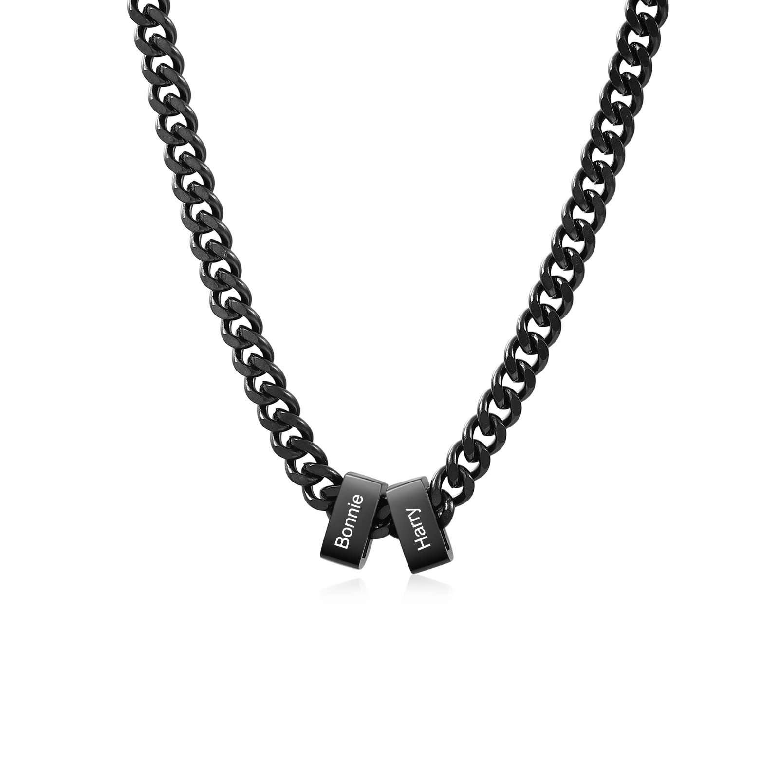 Collier à Maillons Cubains Personnalisé pour Homme avec 1 à 6 Prénoms
