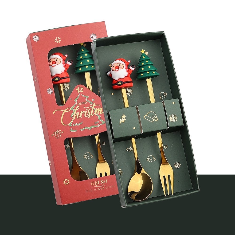 Set de Couverts de Noël Styles Variés avec Décorations Festives | Jess