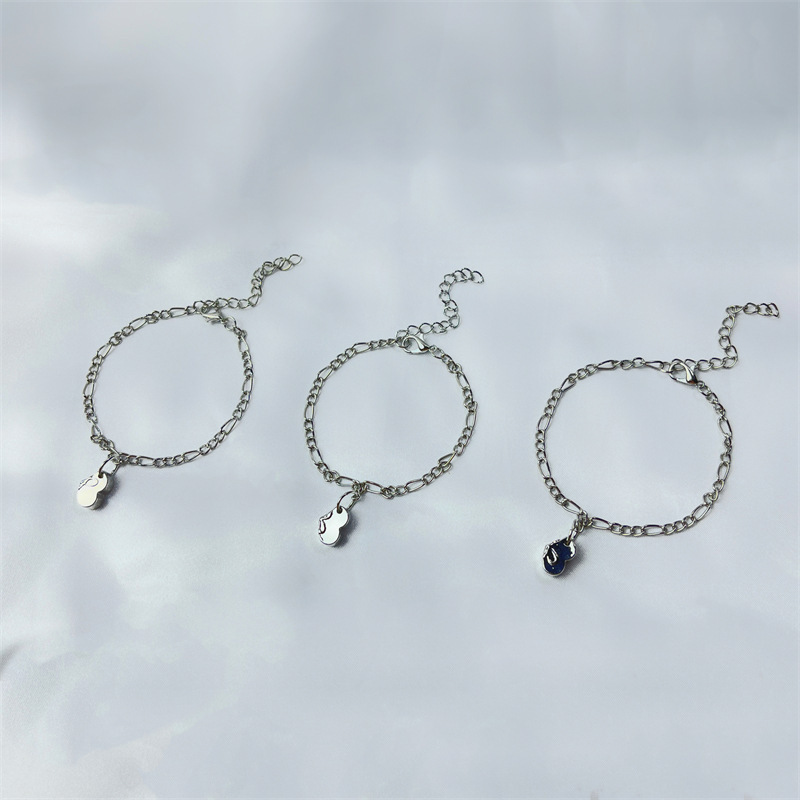 3 PCS Bracelet en Acier Inoxydable trèfle Cadeau pour famille|Jessemade