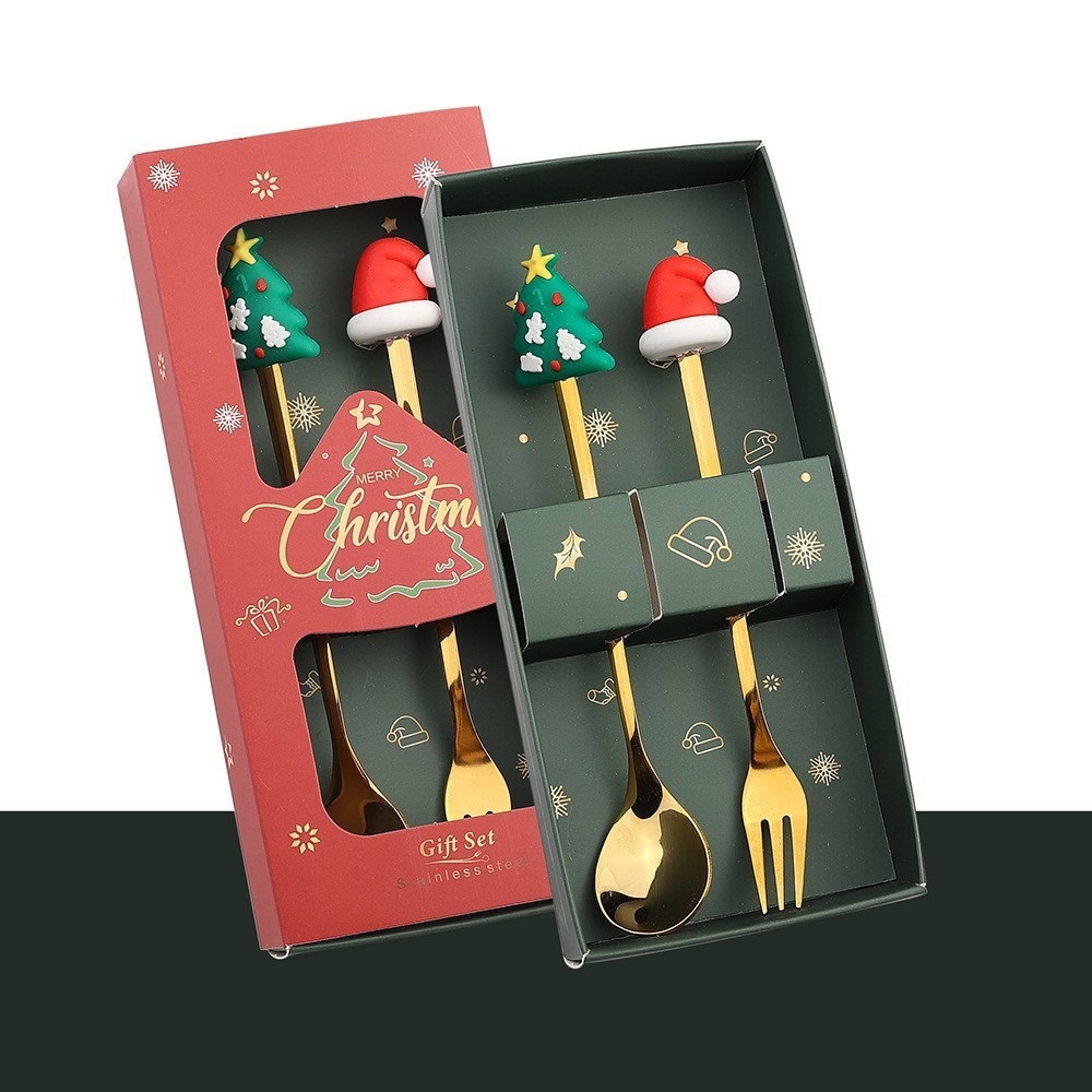 Set de Couverts de Noël Styles Variés avec Décorations Festives | Jessemade