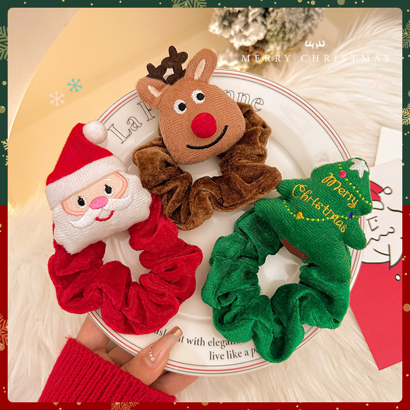 Chouchou de Noël Père Noël et Renne Accessoire Noël | Jessemade