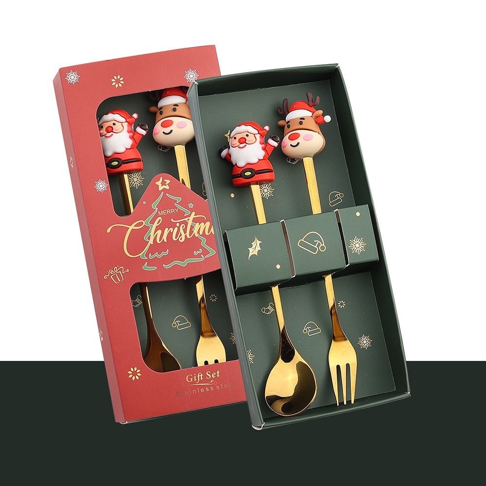 Set de Couverts de Noël Styles Variés avec Décorations Festives | Jessemade