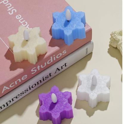 Bougie LED Flocon de Neige Décorative pour Noël Cadeau pour Noël | Jessemade