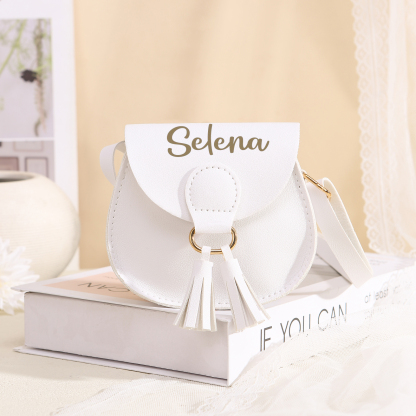 Sac Bandoulière Femmes 1 Prénom Personnalisé Sac mini pompon pour Femme | Jessemade