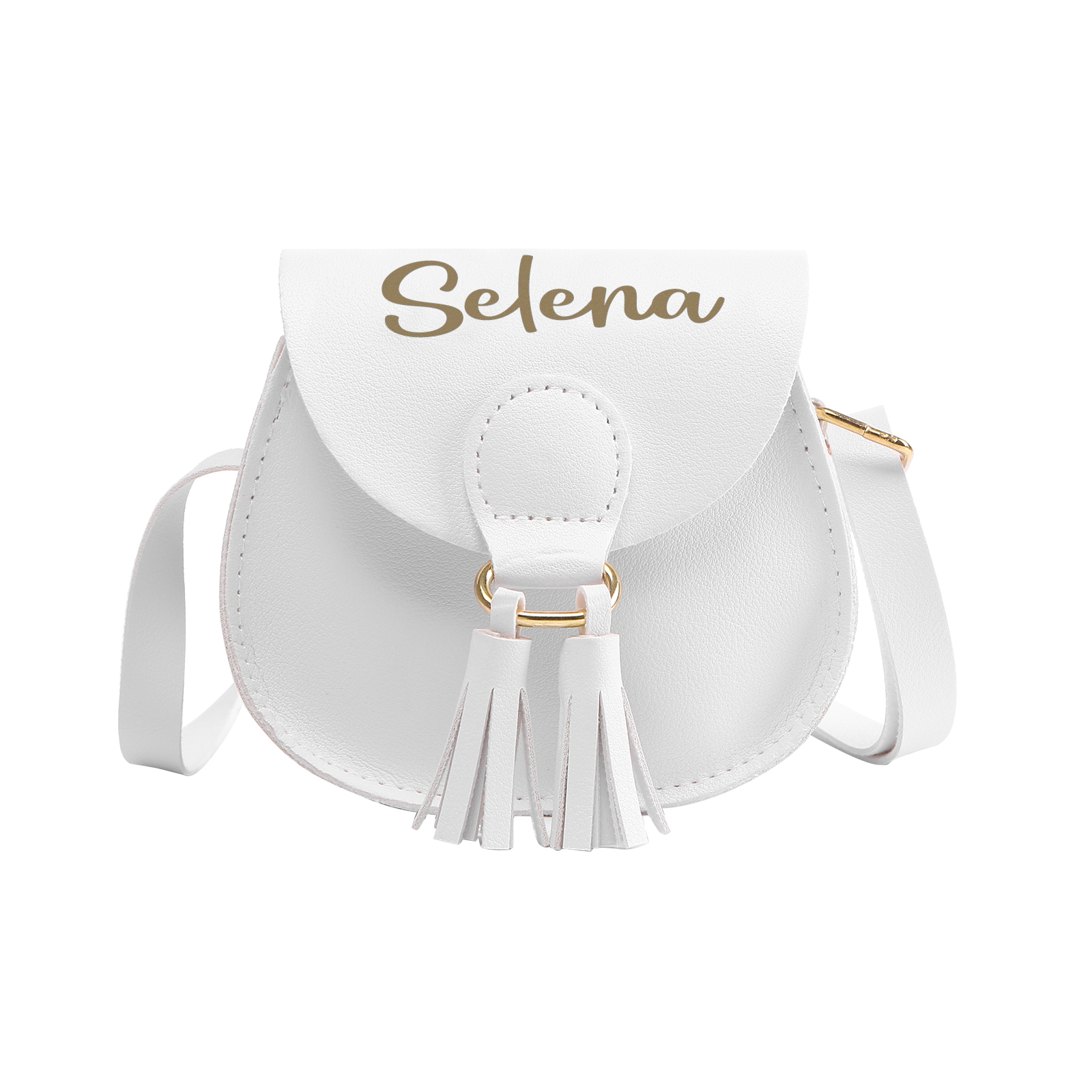 Sac Bandoulière Femmes 1 Prénom Personnalisé Sac mini pompon pour Femme | Jessemade