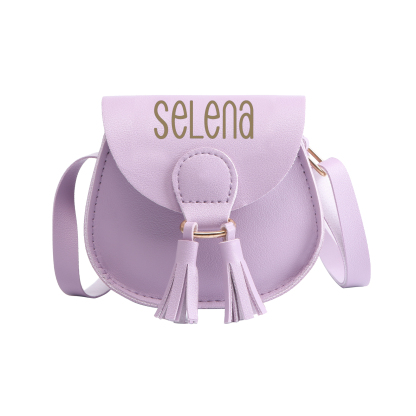 Sac Bandoulière Femmes 1 Prénom Personnalisé Sac mini pompon pour Femme | Jessemade