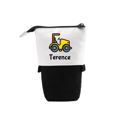 Trousse scolaire Étui à Crayons Prénom Personnalisé Pochette à Crayons Sac à Crayons-Cadeau pour Enfant