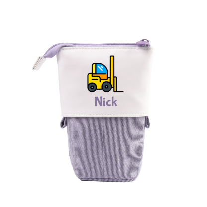 Trousse scolaire Étui à Crayons Prénom Personnalisé Pochette à Crayons Sac à Crayons-Cadeau pour Enfant