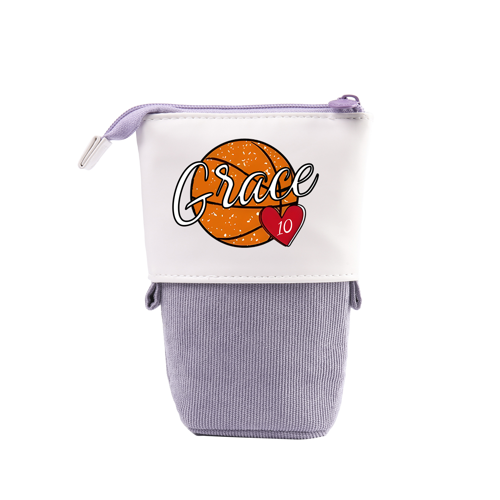 Trousse scolaire Étui à Crayons Ballon Prénom Personnalisé Pochette à 