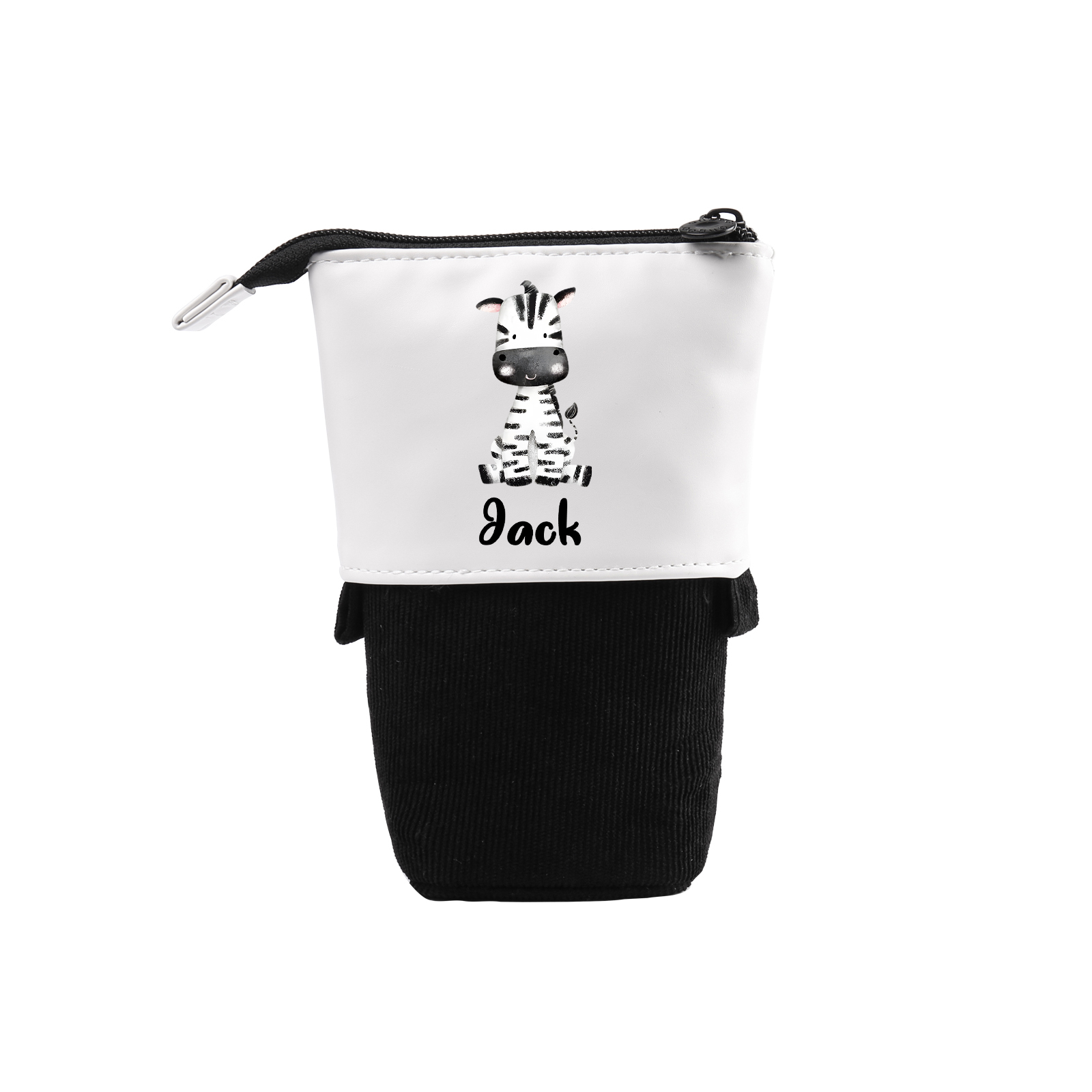 Trousse scolaire Étui à Crayons Animaux mignons Prénom Personnalisé Po