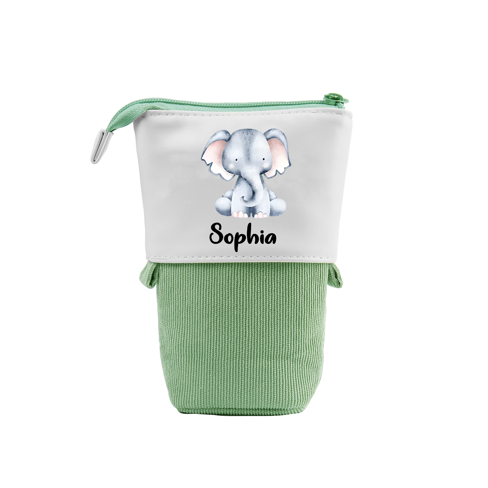 Trousse scolaire Étui à Crayons Animaux mignons Prénom Personnalisé Pochette à Crayons Sac à Crayons