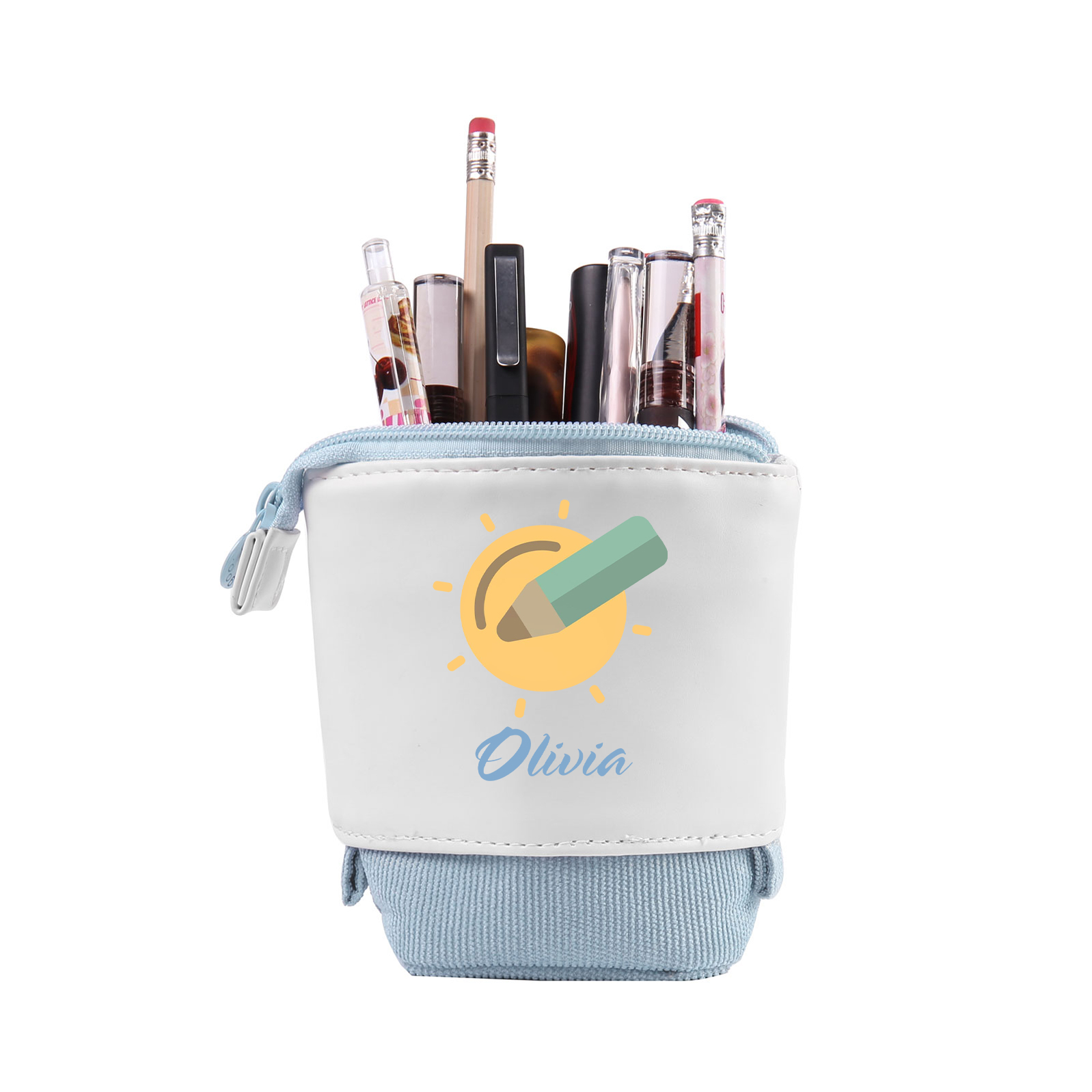 [Copy]Trousse à crayons icône crayon Prénom Personnalisé Pochette à Crayons Sac à Crayons