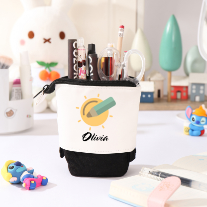 [Copy]Trousse à crayons icône crayon Prénom Personnalisé Pochette à Crayons Sac à Crayons