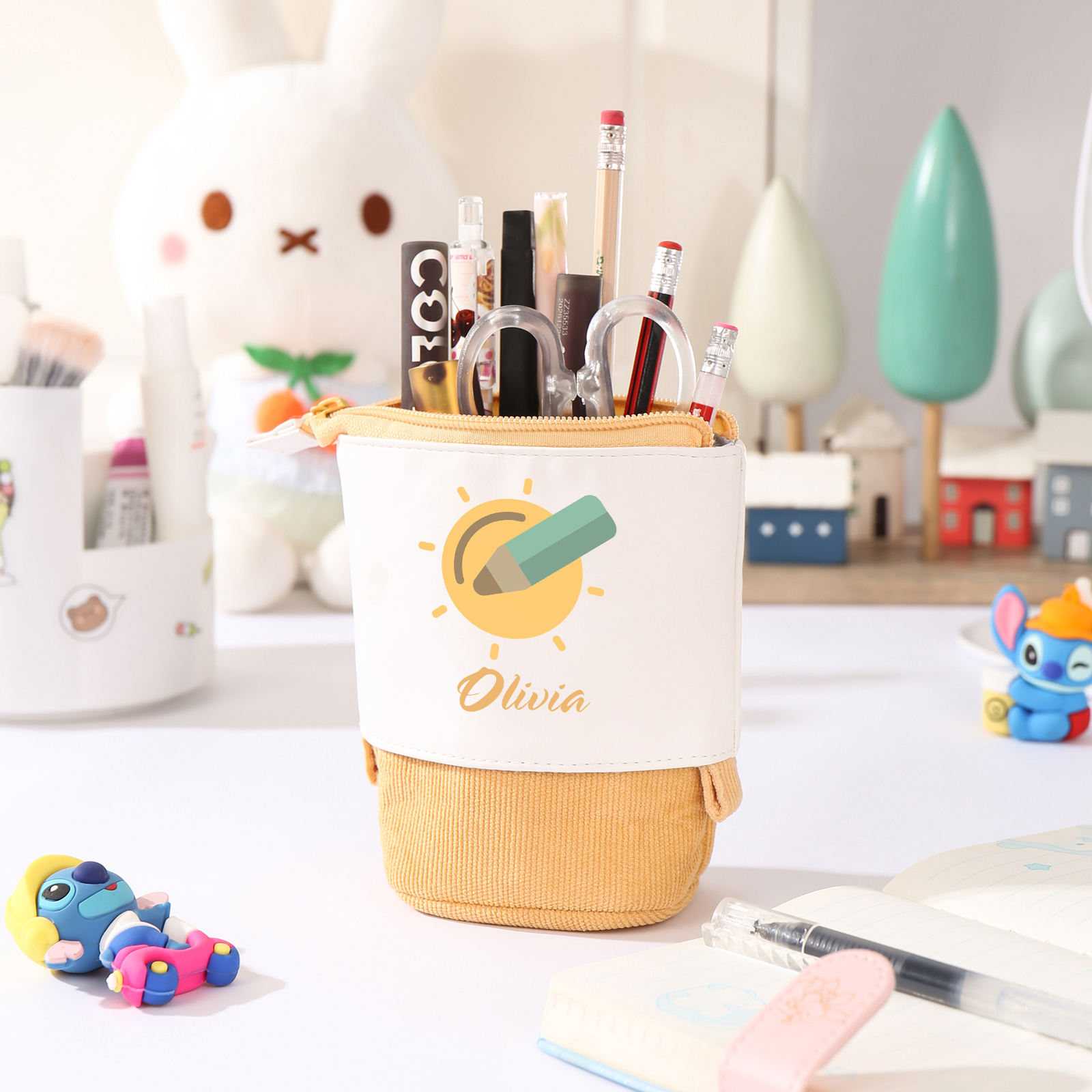 [Copy]Trousse à crayons icône crayon Prénom Personnalisé Pochette à Crayons Sac à Crayons