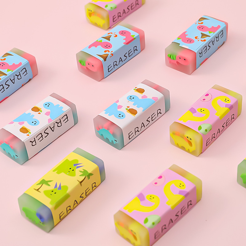 Gommes Fantaisie en Forme de Fruits et Animaux 5 gommes avec des motif