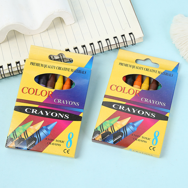 Crayons de Couleur Non Toxiques Cadeau pour enfant 8 pièces |Jessemade