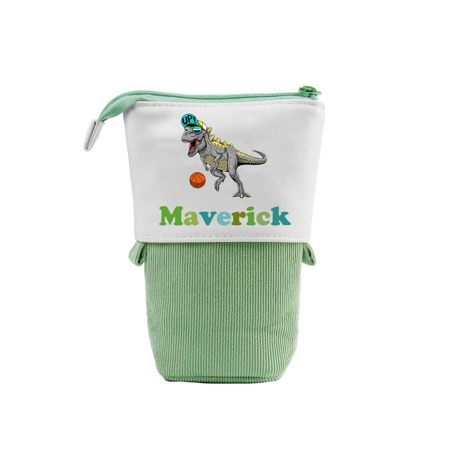 Trousse scolaire Étui à Crayons Dinosaure Licorne Prénom Personnalisé Pochette à Crayons Sac à Crayons