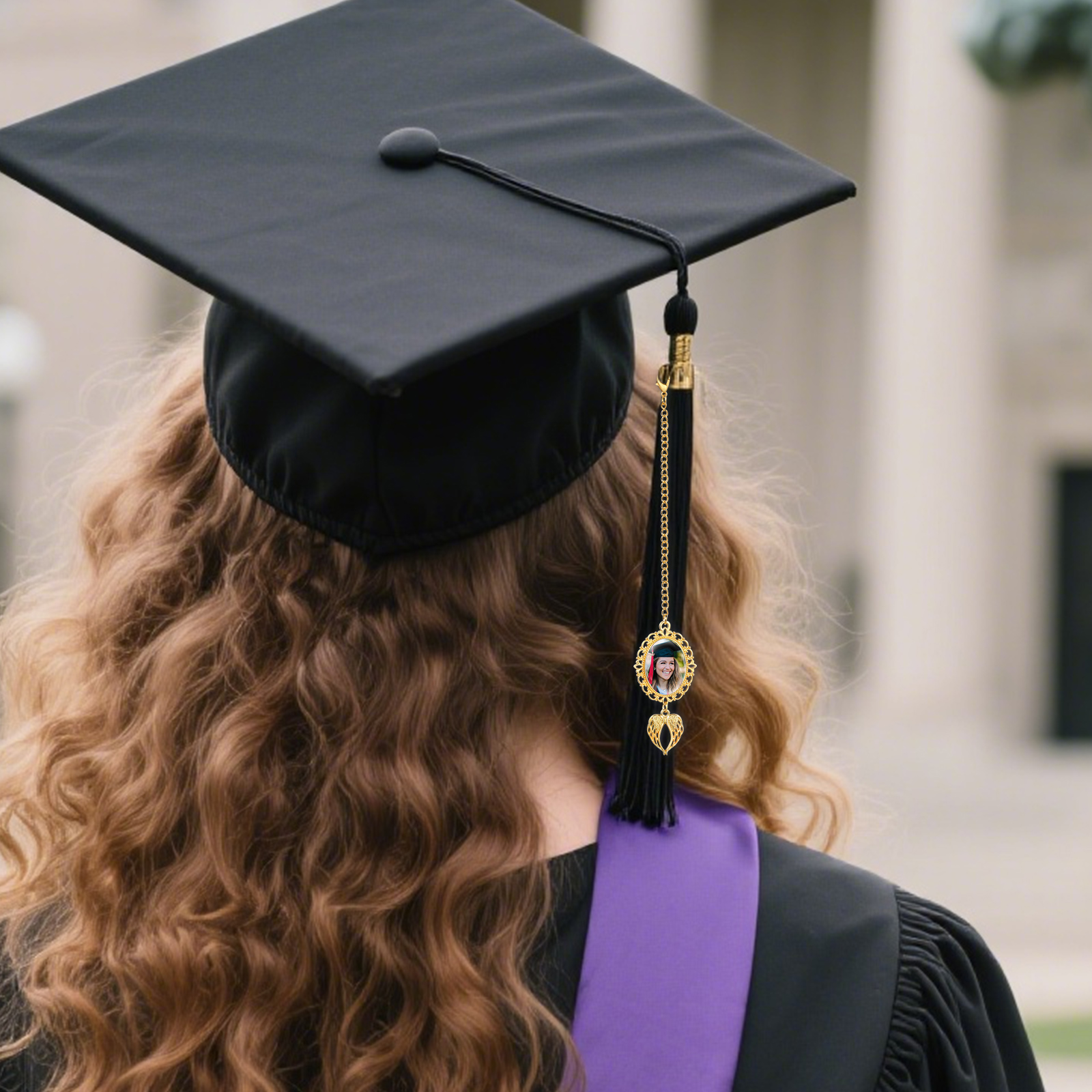Pendentif de Graduation Personnalisé avec 1 Photo - Cadeau pour Graduation| Jessemade