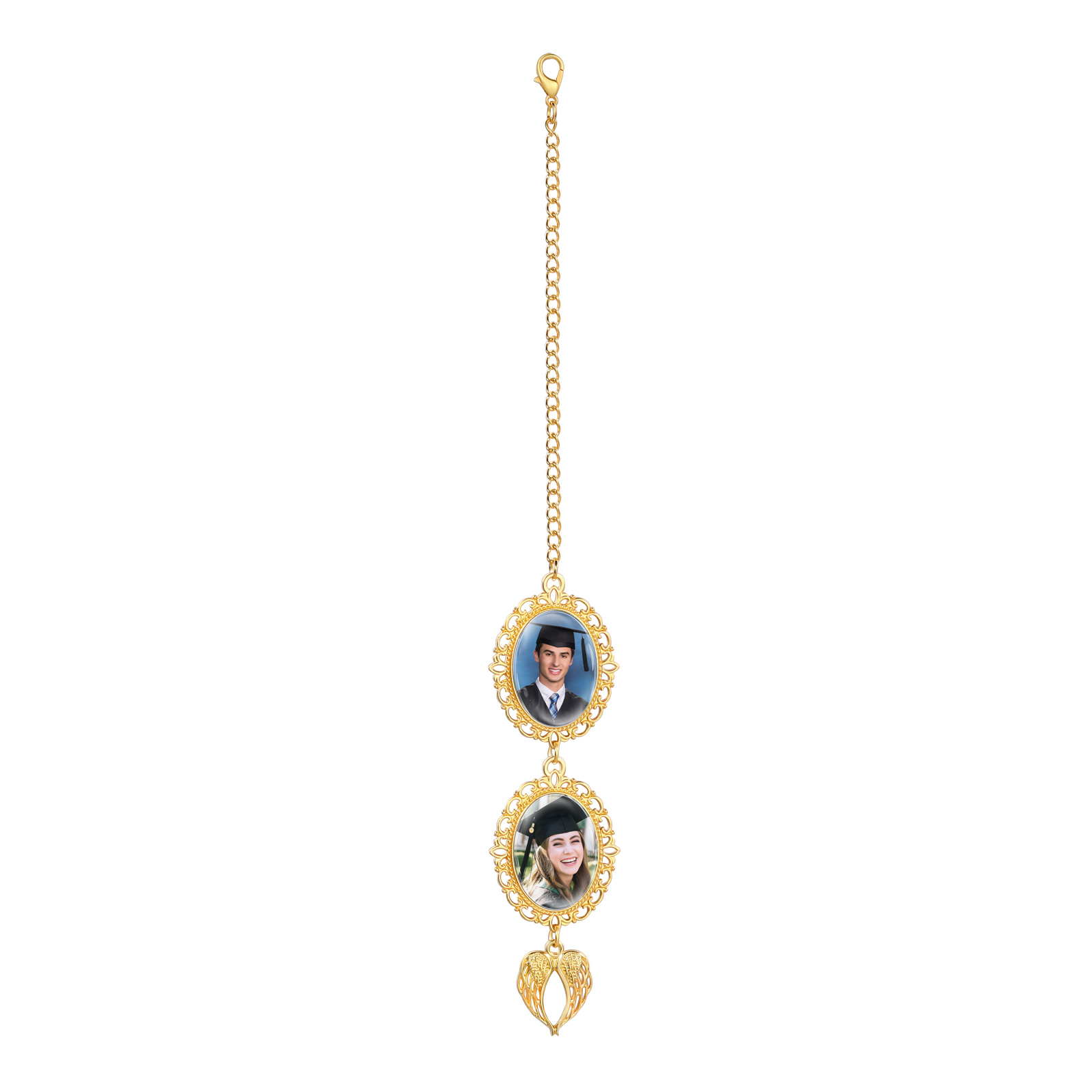 Pendentif de Graduation Personnalisé avec 2 Photos - Cadeau pour Graduation| Jessemade