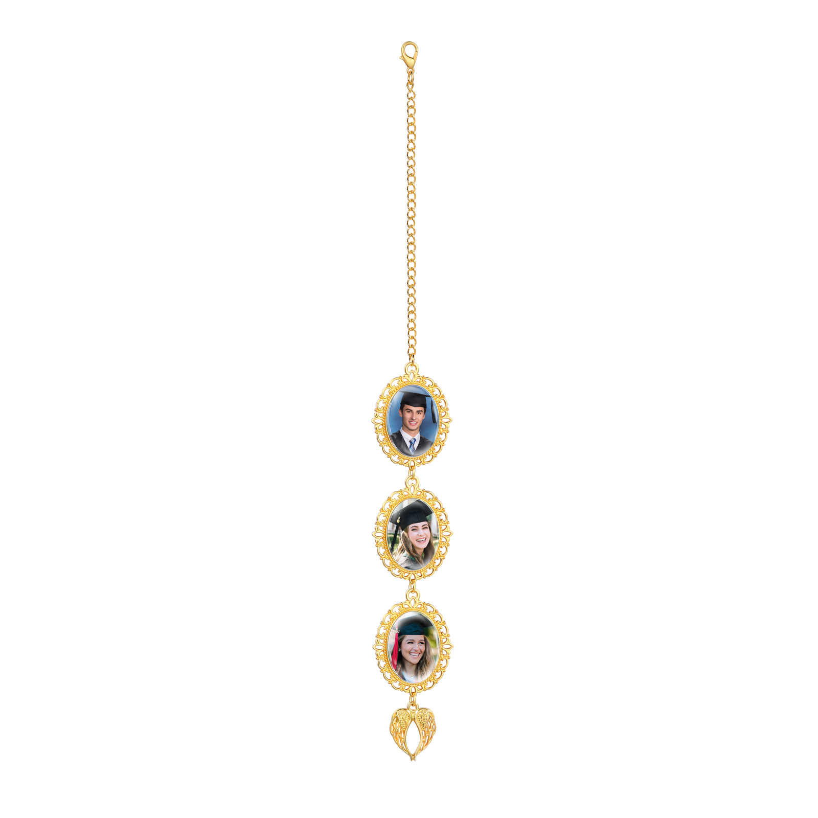 Pendentif de Graduation Personnalisé avec 3 Photos - Cadeau pour Graduation | Jessemade