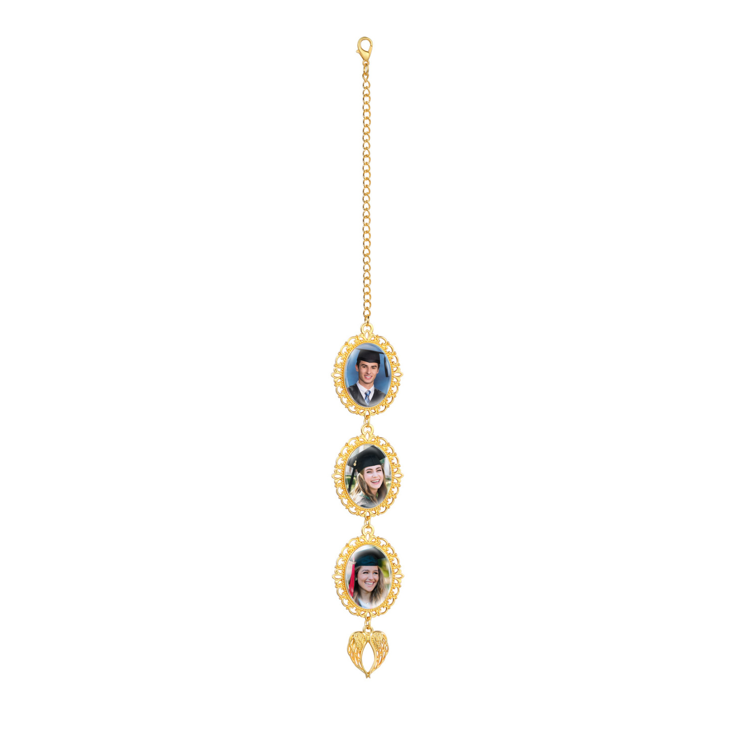 Pendentif de Graduation Personnalisé avec 3 Photos - Cadeau pour Graduation | Jessemade