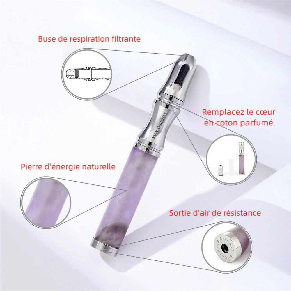 Collier de Respiration Anti-Stress en Pierre Naturelle